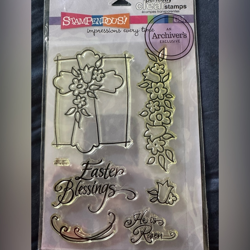 Stampendous!  Flower Cross SSC1087